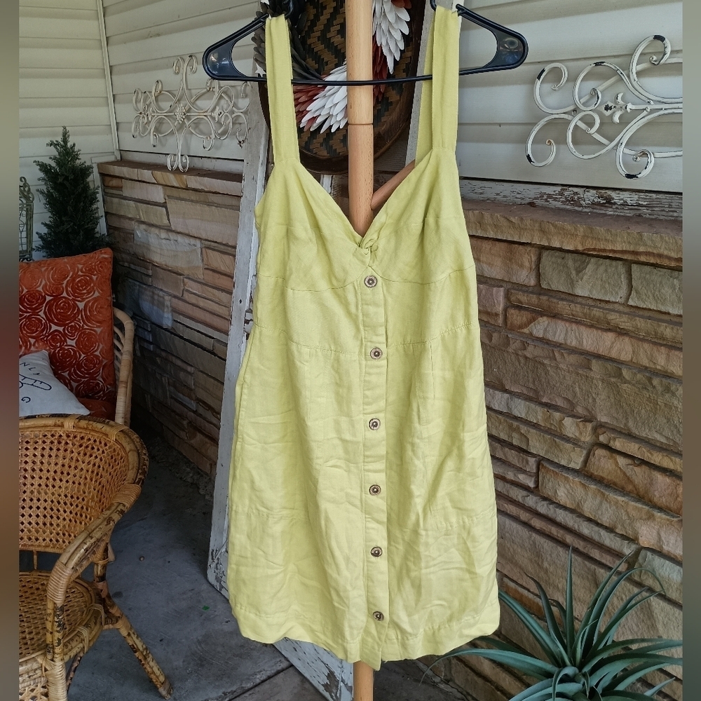 Anthropologie MAEVE Linen Cotton Dress Small - Picture 3 of 8